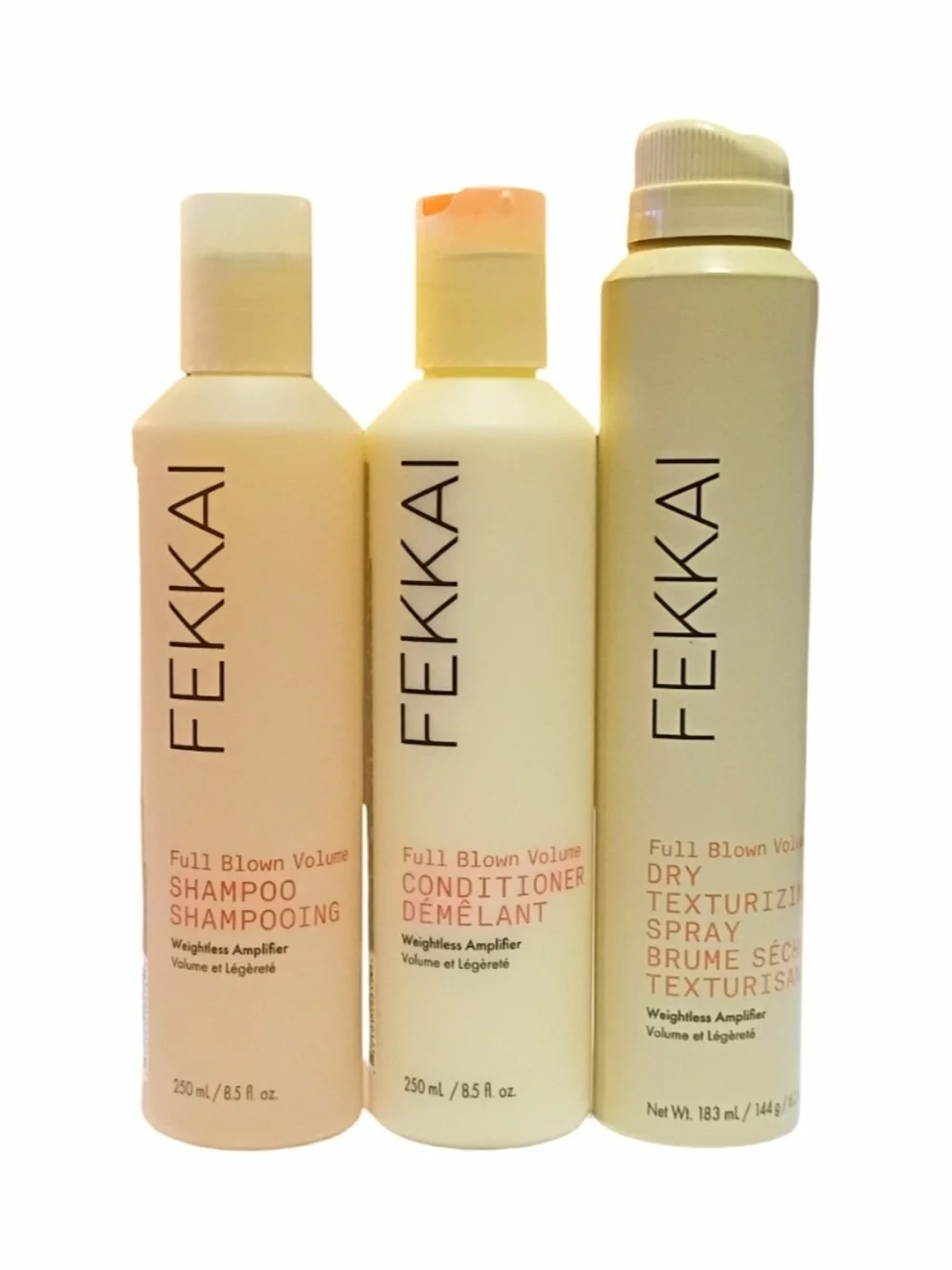 NEW FEKKAI Full Blown Volume 3 Piece Haircare Bundle 8.5oz + 6.2oz